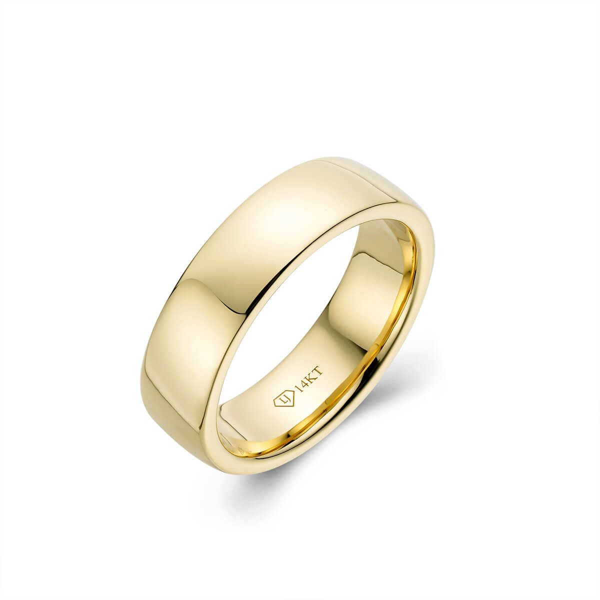 The Stargazer | Men's Gold Wedding Band with Meteorite & Gold Flakes –  Rustic and Main