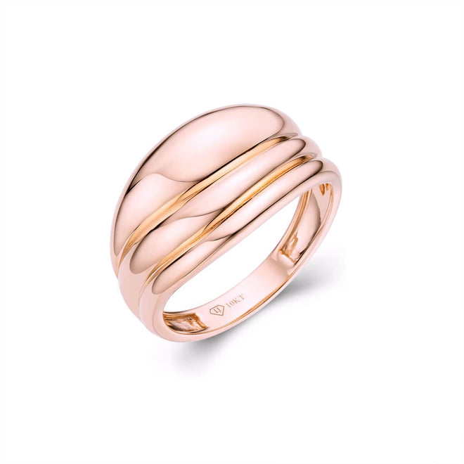 Gold or silver Womens 3 row ring-ring-lirysjewelry