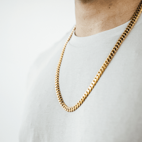 Mens Classic 8mm Rope Chain Real 18k Yellow Gold Solid Lifetime Warranty