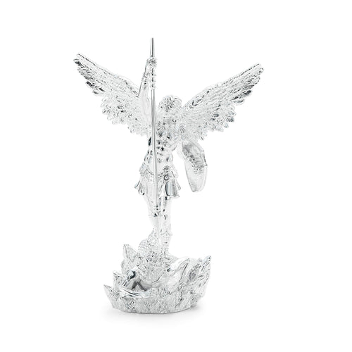 Archangel Michael Collectable Silver Statue