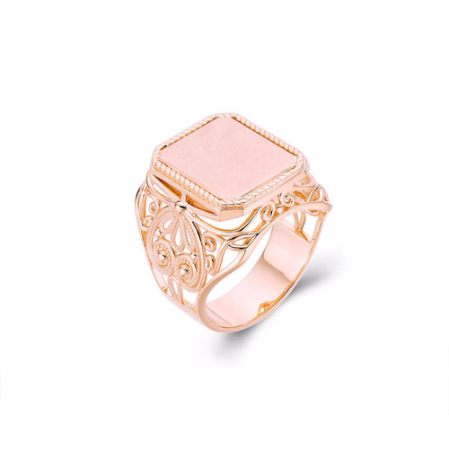 Fancy Spade Signet Style Ring-ring-lirysjewelry