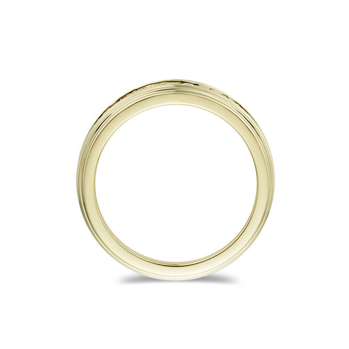Genuine Gold Mens Double Row Wedding Band-ring-lirysjewelry