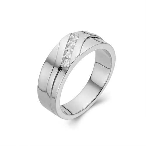 Mens Five-stone Channel Wedding Band-ring-lirysjewelry