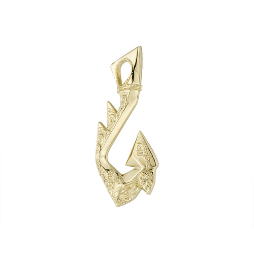 Genuine Gold Hook Pendant-pendant charm-lirysjewelry