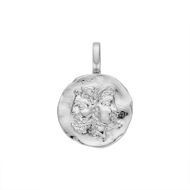 Ancient Greek Coin Medallion-pendant charm-lirysjewelry