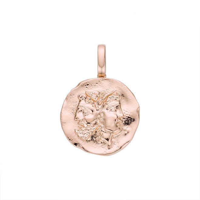 Ancient Greek Coin Medallion-pendant charm-lirysjewelry