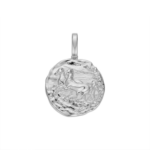 Ancient Greek Coin Medallion-pendant charm-lirysjewelry