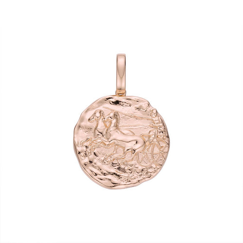 Ancient Greek Coin Medallion-pendant charm-lirysjewelry