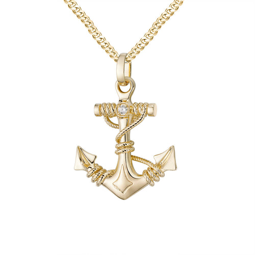 Anchor & rope charm-pendant charm-lirysjewelry