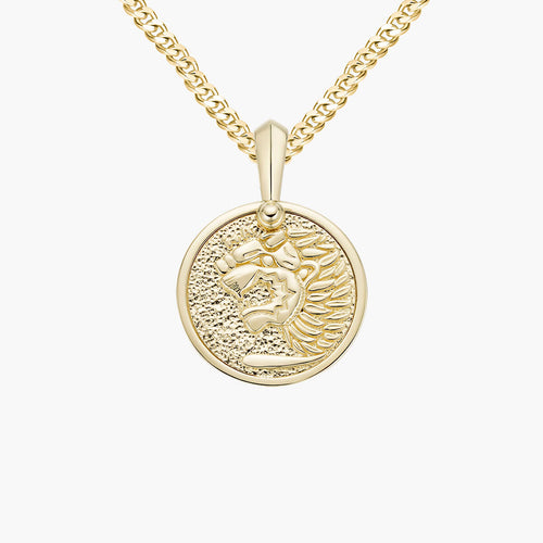 lion head medallion-pendant charm-lirysjewelry