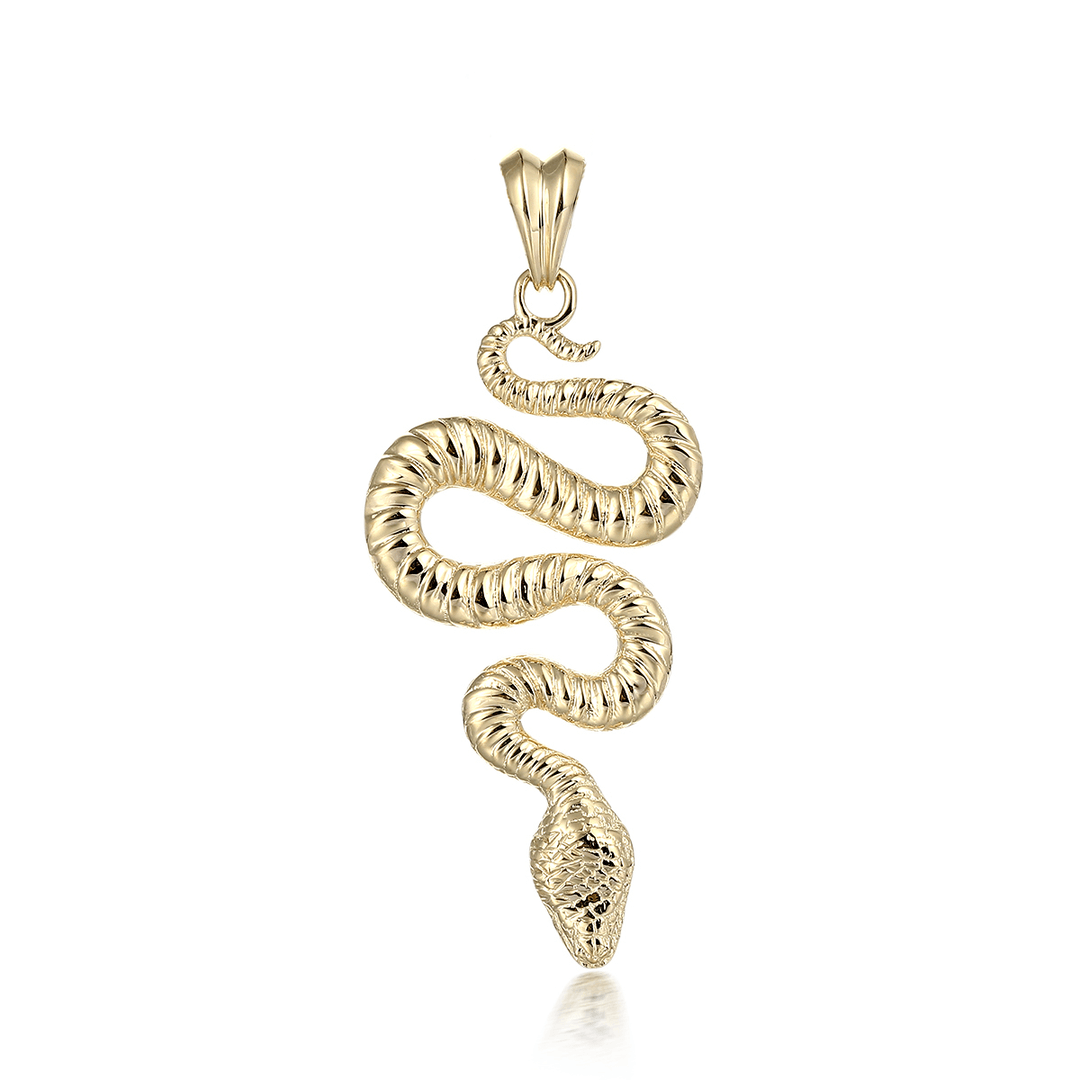 Gold & Silver Snake Charm | Solid Metal | Liry's – Liry's Jewelry