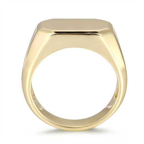 Stretch Octagon Signet Style Ring