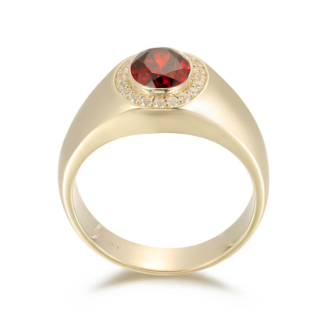 Simple Bezel Stone Ring