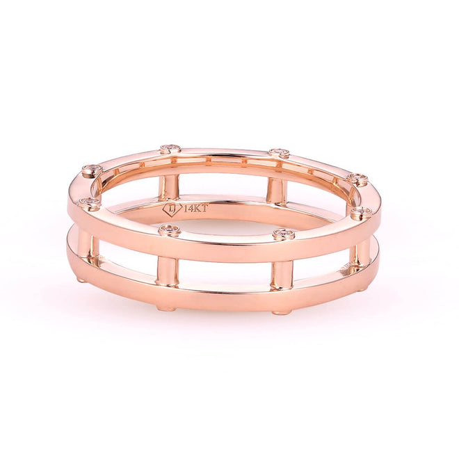 Anillo de barra de diamantes