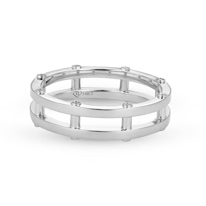 Anillo de barra de diamantes