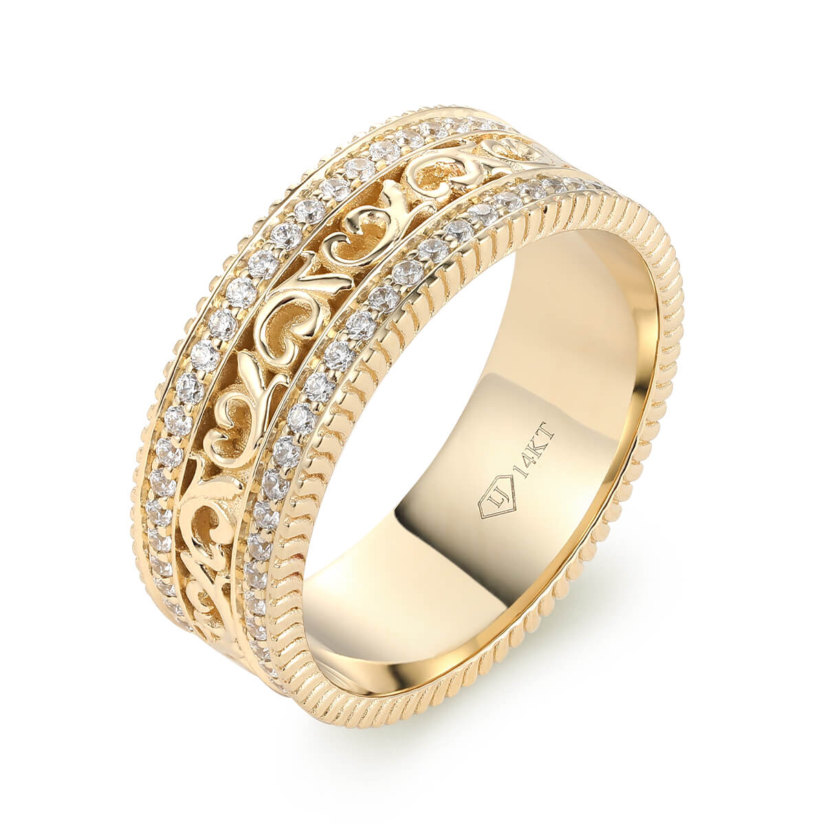 Double Row Lace Ring | 10kt/14kt/18kt Gold | Liry's Jewelry