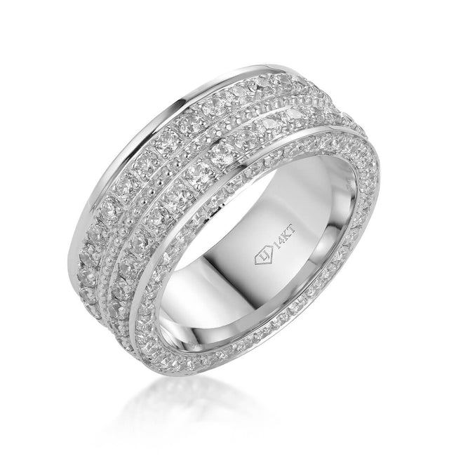 Beaded Diamond Edged Band