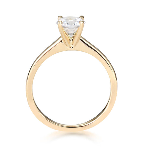 Petite 4-Prong Solitaire Engagement Ring