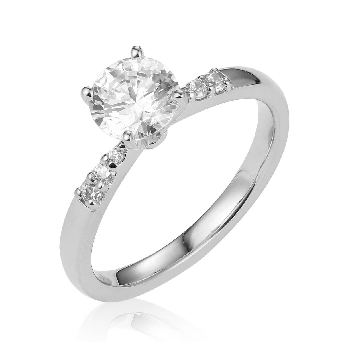 Petite Diamond Engagement ring | Zmay Jewelry