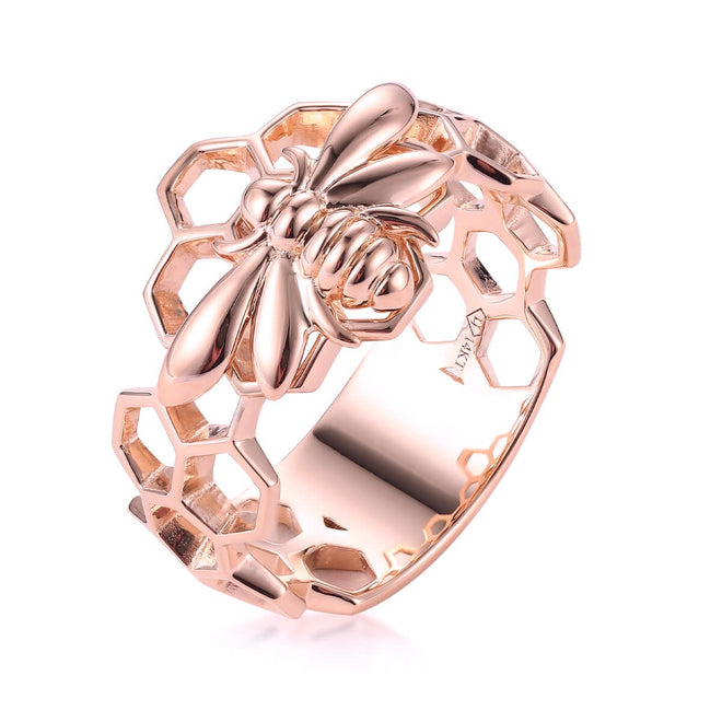 Honeycomb Bee Ring