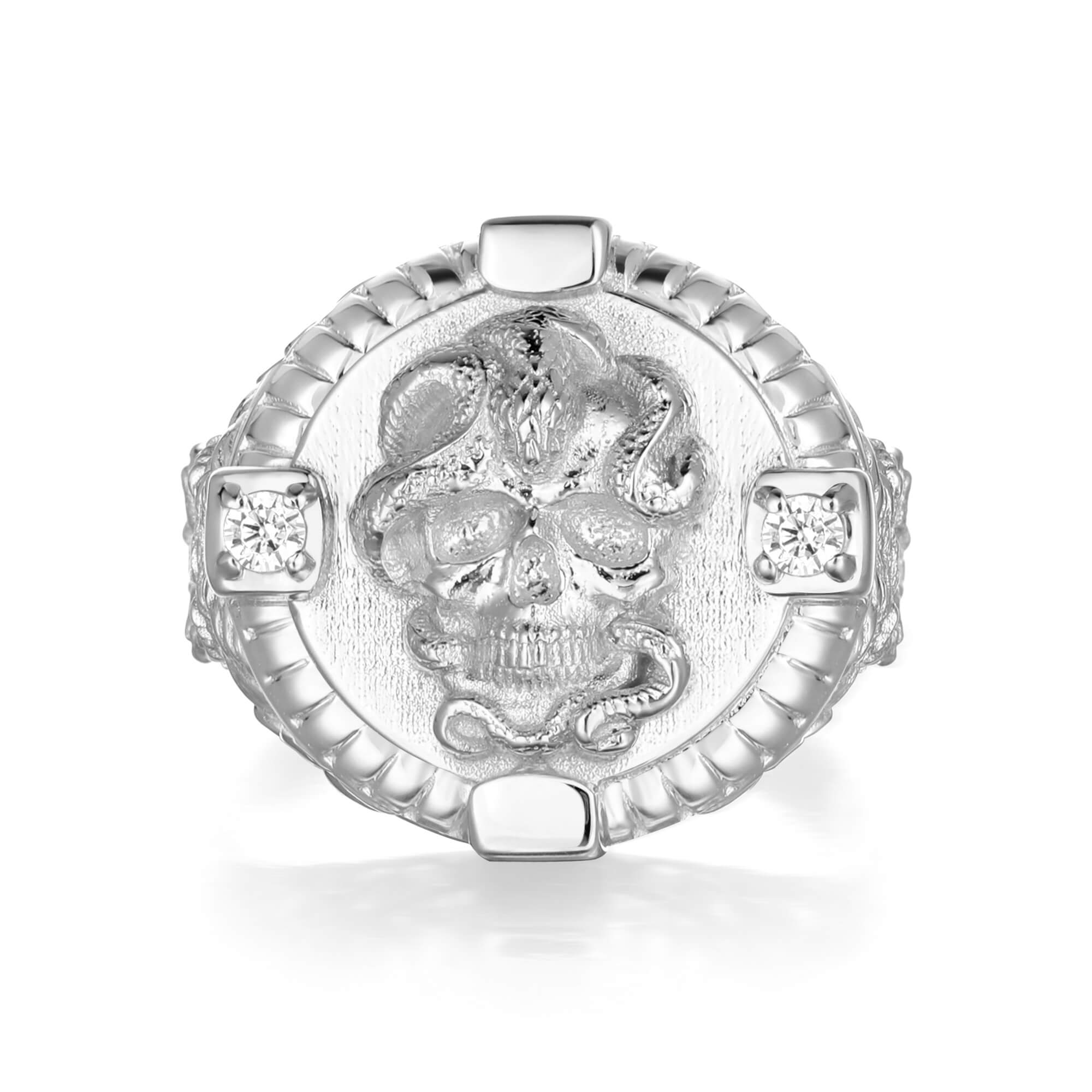 Serpent Skull Signet Ring | 10kt–18kt Gold | Liry's Jewelry