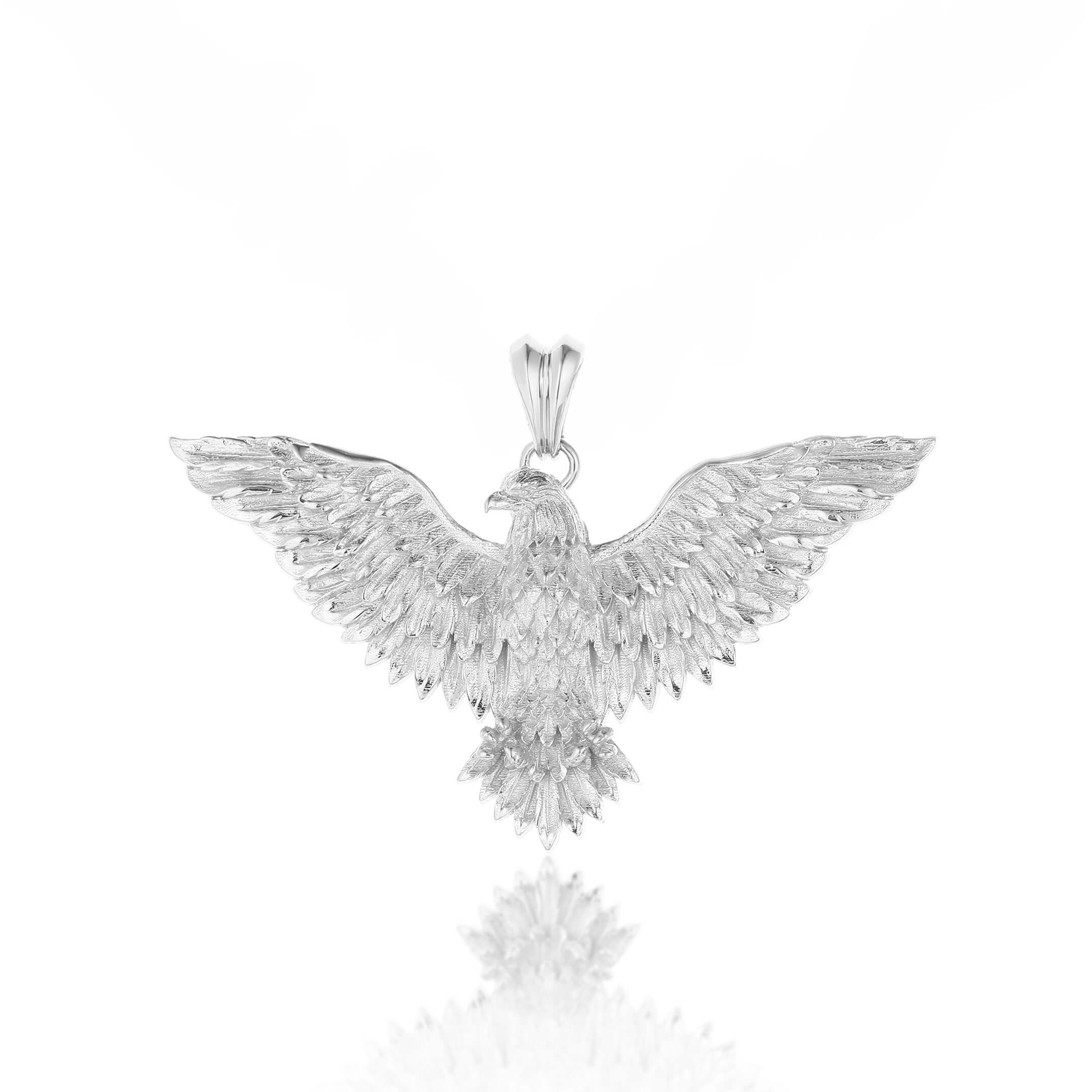 Spread Eagle Pendant | Solid Gold or Silver | Liry's Jewelry