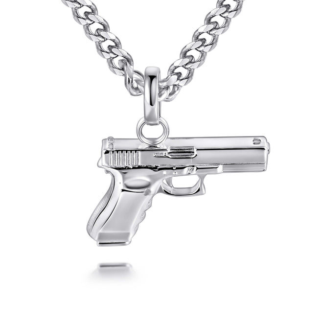 Glock Style Gun Pendant-pendant charm-lirysjewelry