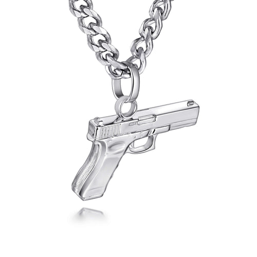 Glock Style Gun Pendant-pendant charm-lirysjewelry