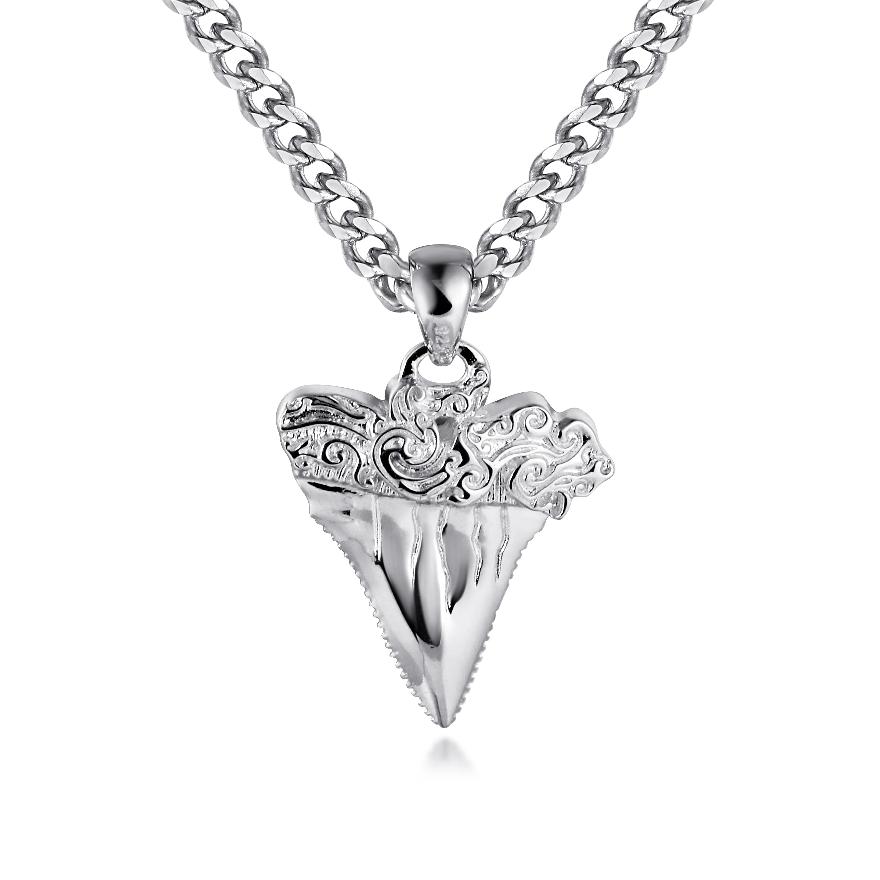 Lilyシルバーバングル sharktooth Shark Tooth Pendant | Solid Gold or Silver | Liry's Jewelry