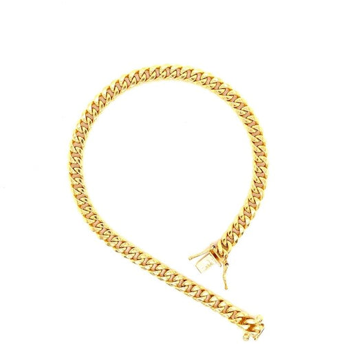 Gold Hollow Miami cuban link bracelets-lirysjewelry
