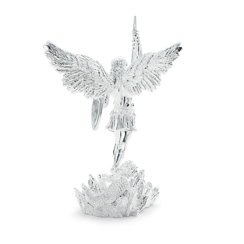 Archangel Michael Collectable Silver Statue