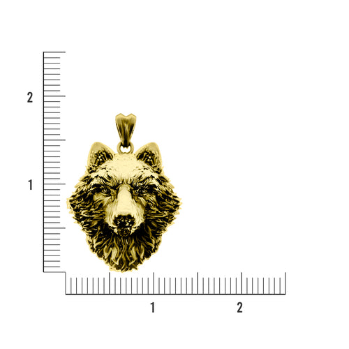 Wolf Head Pendant-pendant charm-lirysjewelry