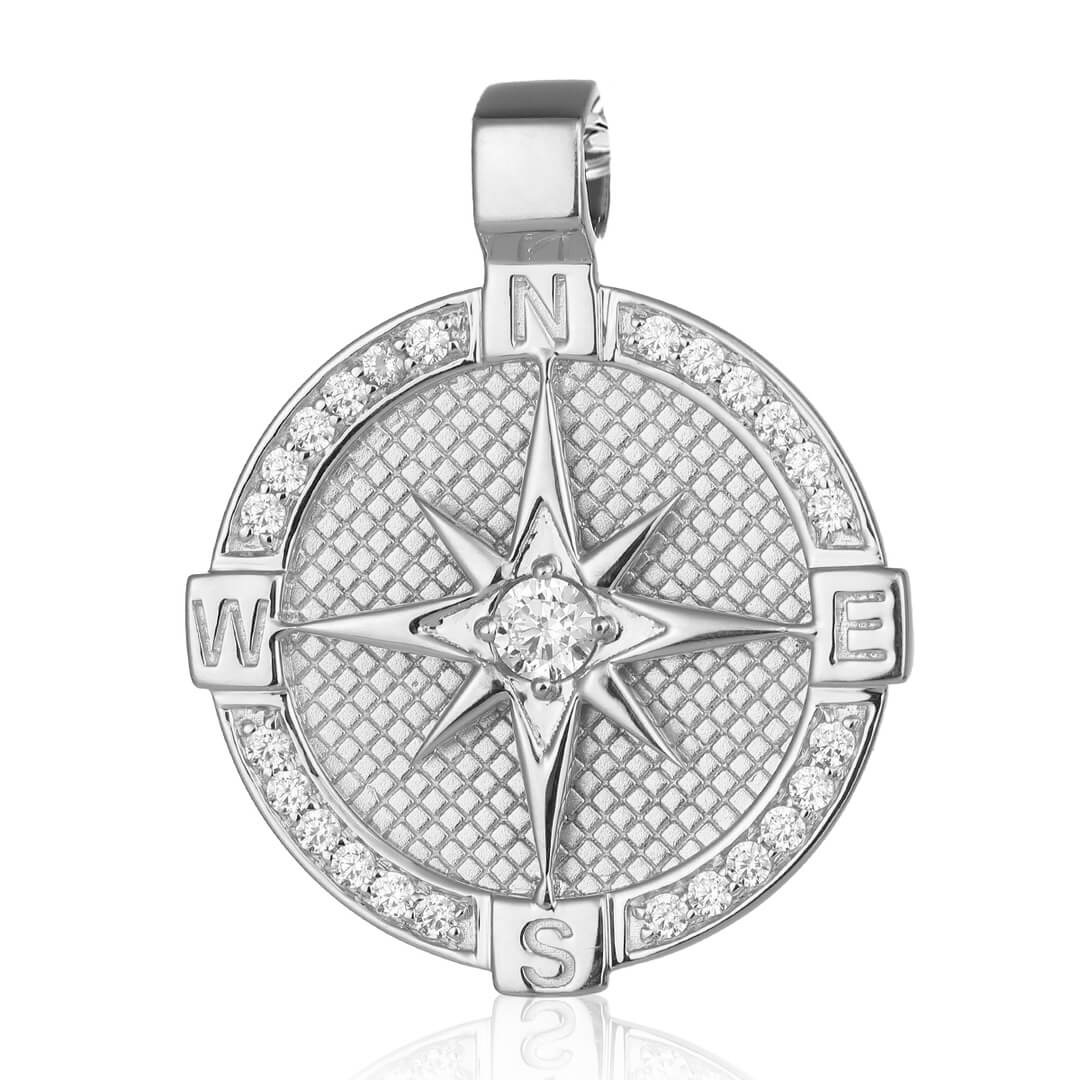 Diamond Compass pendant