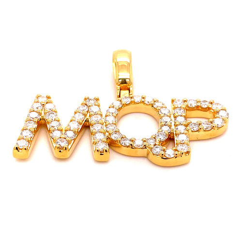 Genuine Diamond Customizable Nameplate-pendant charm-lirysjewelry