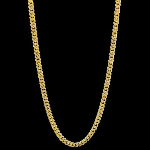 Iced out Diamond Miami Cuban Link Necklace 8mm 10kt gold 16ctw-Miami Cuban Link-lirysjewelry
