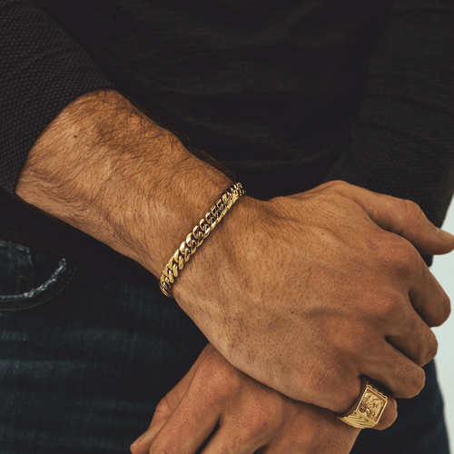 Solid Gold Pave Curb Link Bracelets – Liry's Jewelry