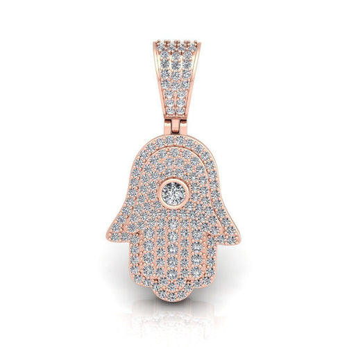 Diamond Hamsa-pendant charm-lirysjewelry
