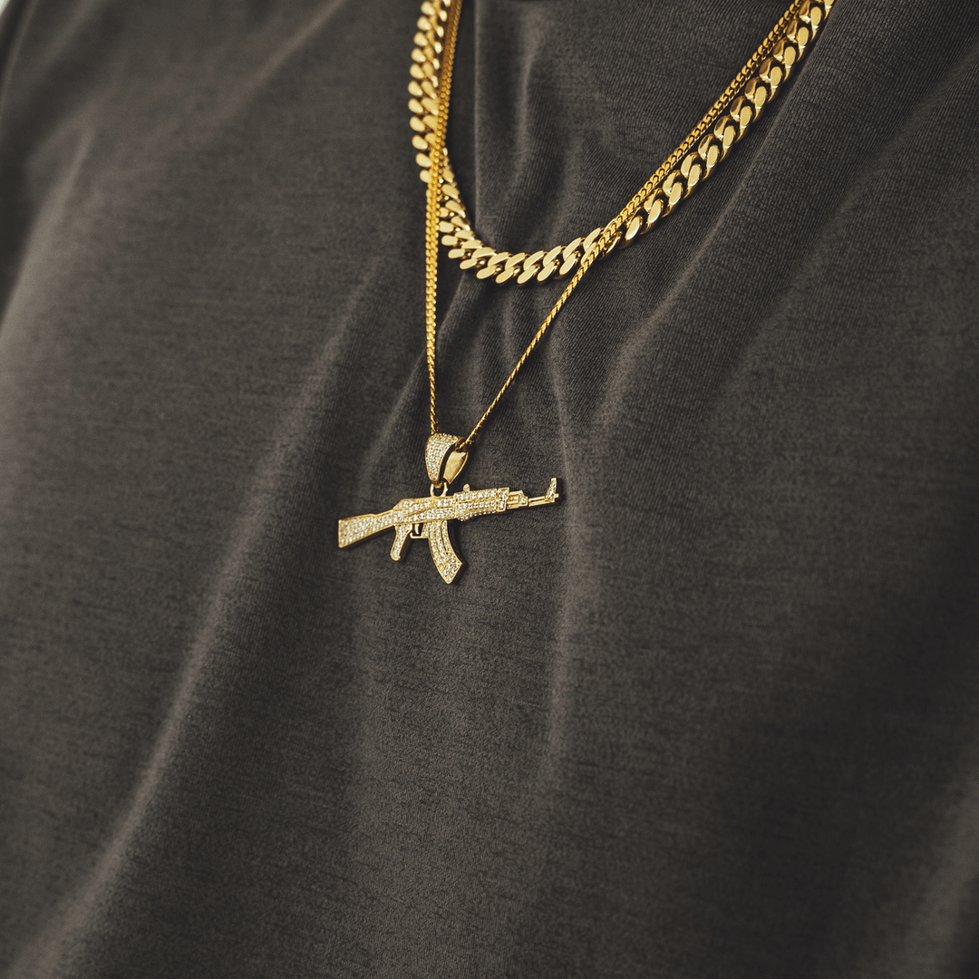 Gold AK-47 Necklace - Girl's Guide to Guns