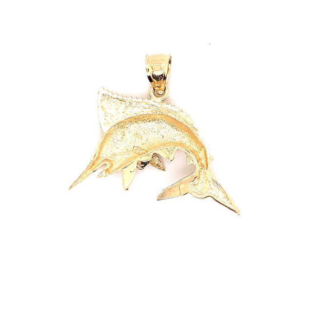 14k solid gold fish 4.9g-pendant charm-lirysjewelry