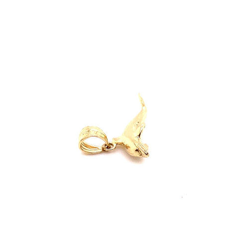 14k genuine gold dolphin 1.9g-pendant charm-lirysjewelry