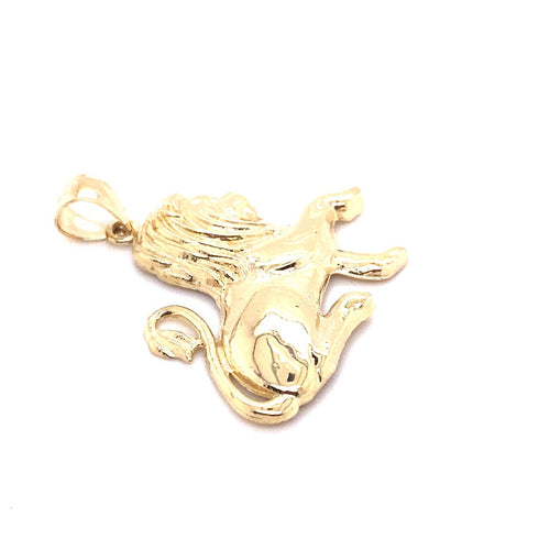 14k solid gold lion 5.6g-pendant charm-lirysjewelry