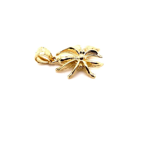 14k real gold spider 2.2g-pendant charm-lirysjewelry