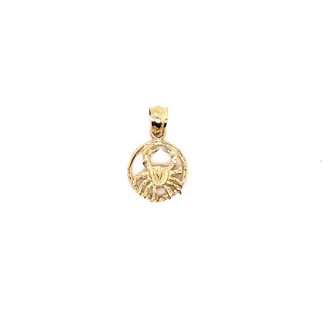 14k solid gold Cancer 1.4g-pendant charm-lirysjewelry