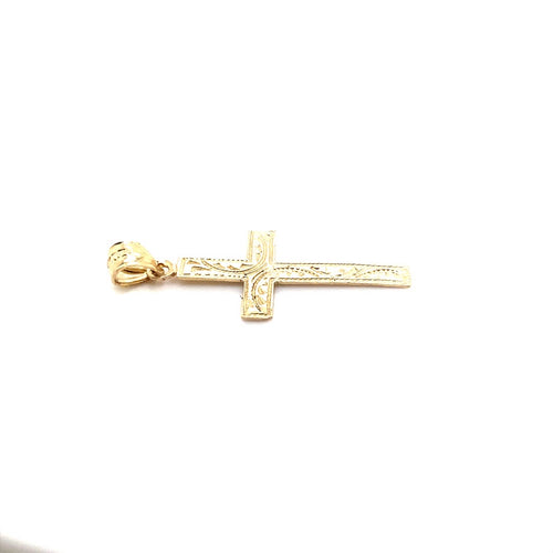 14k genuine gold cross 1.8g-pendant charm-lirysjewelry