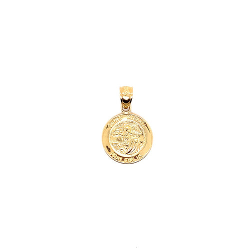 14k real gold st Michael 1.3g-pendant charm-lirysjewelry