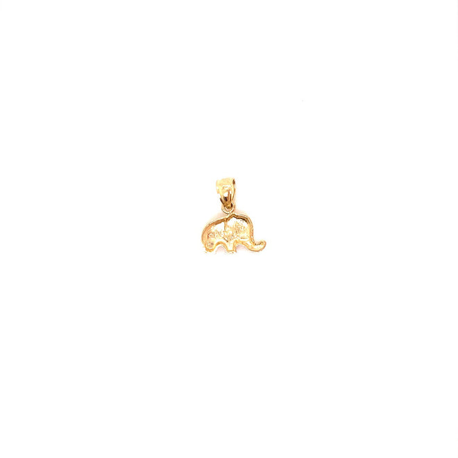 14k real gold elephant 1.8g-pendant charm-lirysjewelry