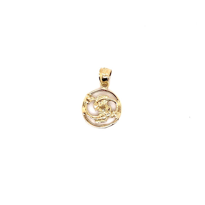 14k solid gold Pisces 1.4g-pendant charm-lirysjewelry