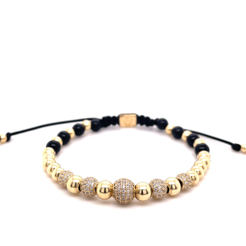 Men's Gold Bead Bracelet