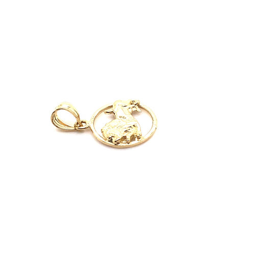 14k solid gold lion 1.8g-pendant charm-lirysjewelry