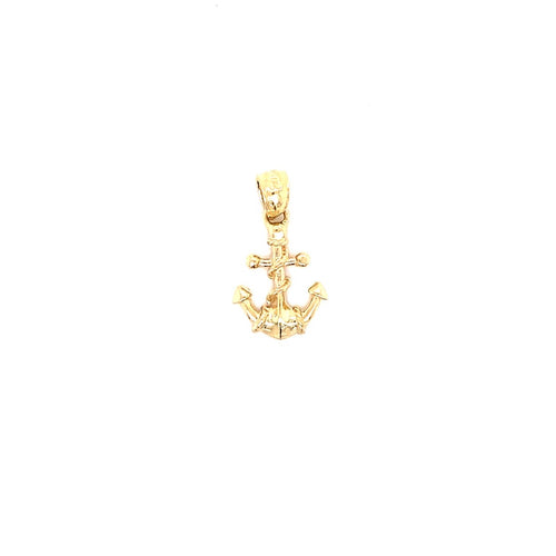 14k solid gold anchor charm 1.0g-pendant charm-lirysjewelry